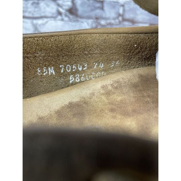 Timberland Brown Nubuck Leather Moc Slip On Loafers Driving Shoes Men Sz 8.5M US - Picture 8 of 16